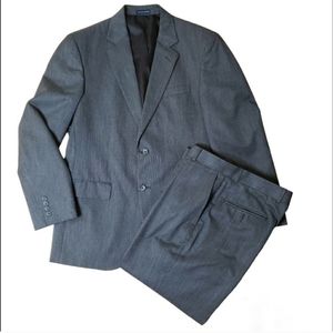 Stafford Gray 2 Piece Suit 40R 34 waist